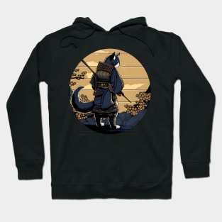 Japanese Cat Samurai Katana Catana - Cat lover Hoodie